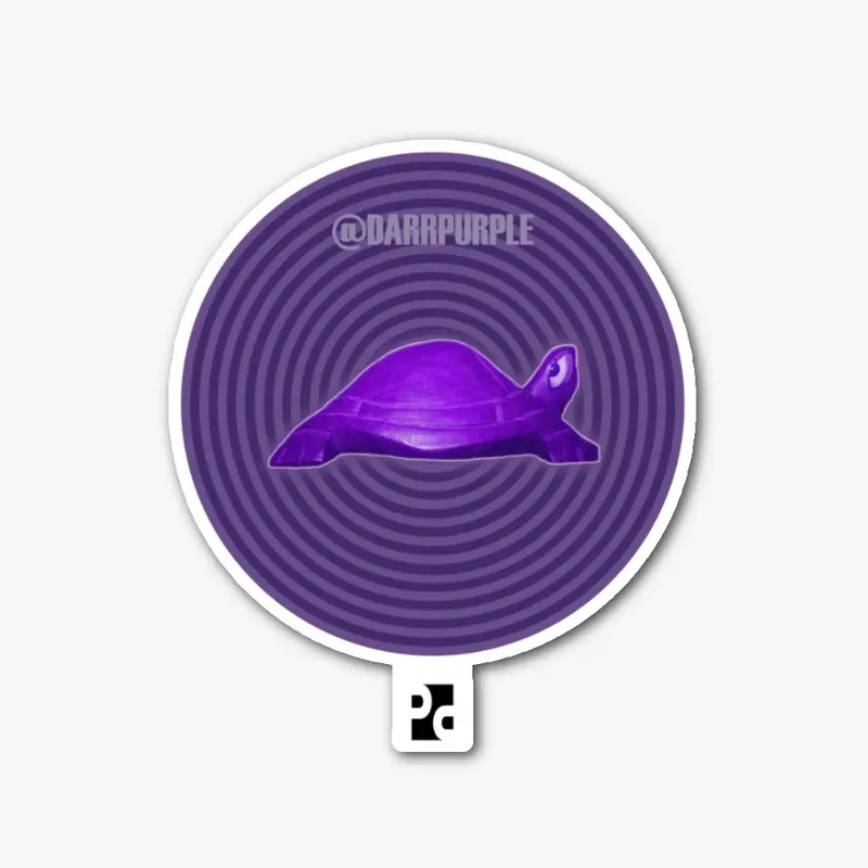 THE OFFICIAL @DARRPURPLE LOGO ( TURTLE )